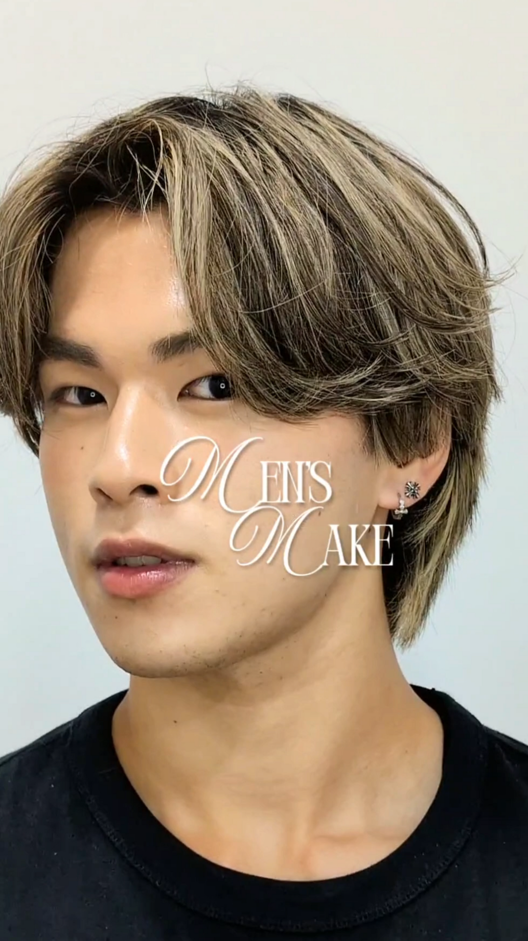 メンズメイク　TikTok　きれふぁく